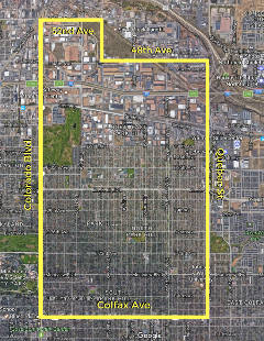 Greater Park Hill Boundaries